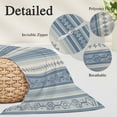 thumbnail image 3 of Blue Geometric Body Pillow Covers 20"x54", Modern Abstract Art Vintage Boho Soft Brushed Microfiber Breathable Throw Pillow Covers, Pillowcase with Zipper for Couch Sofa Bedroom Living Room, 3 of 9