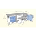 thumbnail image 2 of Nexera Elegance 58-inch TV Stand, Espresso, 2 of 5