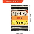 thumbnail image 3 of Halloween Garden Flags 12x18 Double Sided Trick or Treat Fall Garden Flag Welcome Halloween Yard Flag Decorations Outdoor Indoor for Farmhouse Porch, 3 of 6