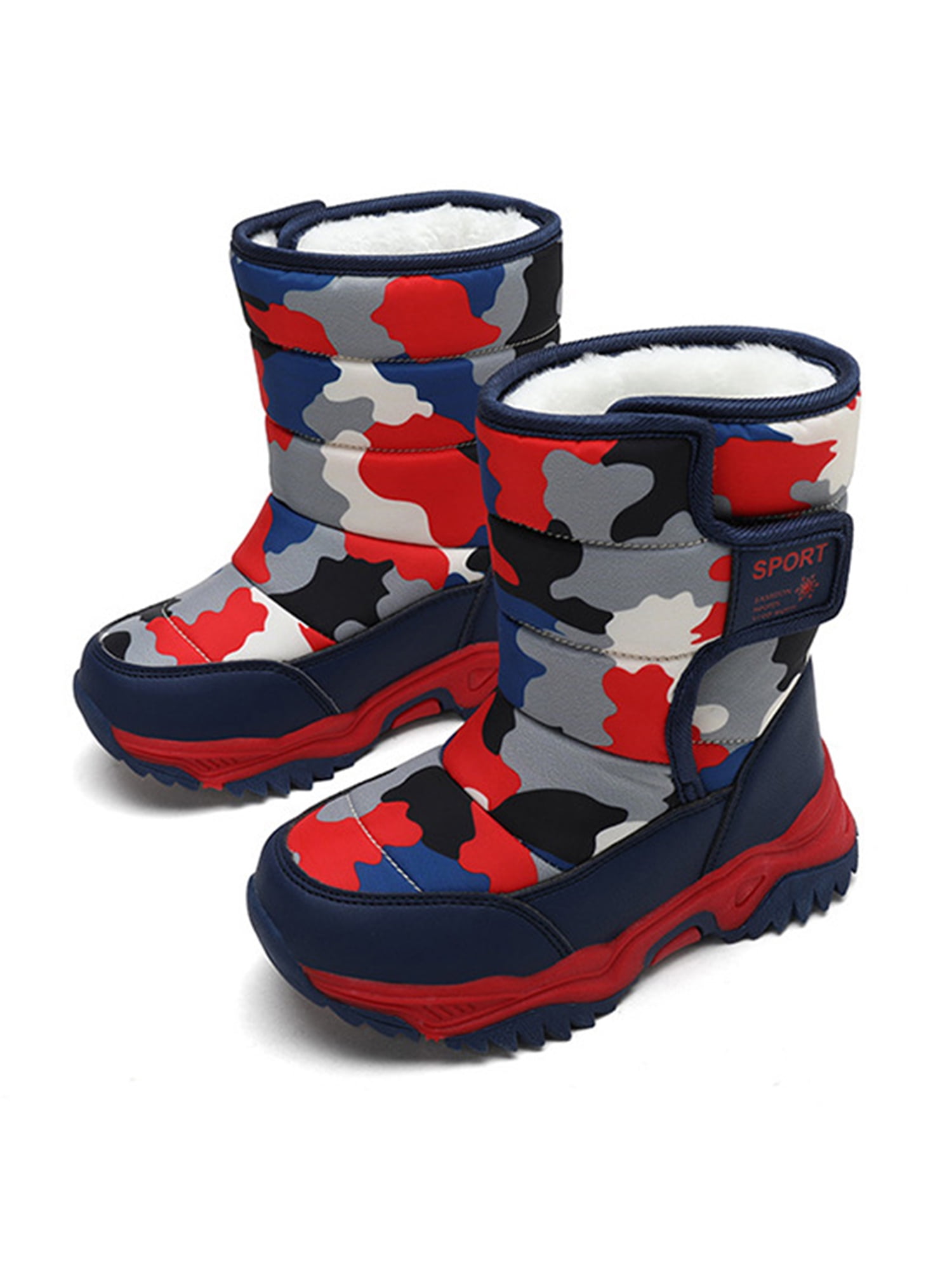 Kids Snow Boots Boys & Girls Winter Boots Lightweight Waterproof Cold Weather Outdoor Boots   Toddler/Little Kid/Big Kid