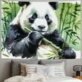 thumbnail image 2 of Autua Panda Bamboo Leaves Tapestry Wall Hanging Unique Style Graphic Tapestries for Home Decor Living Room Bedroom Dorm Apartment Farmhouse 40x30inch, 2 of 6