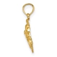 thumbnail image 2 of Auriga 14k Yellow Gold Polished 2-D Mini Double Dolphins Charm for Women, 2 of 6