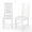 White, variant on Costway Farmhouse Dining Chair Set of 2 with 100% Rubber Wood Frame & Hollowed High Back