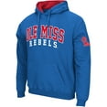 thumbnail image 2 of Men's Colosseum Powder Blue Ole Miss Rebels Double Arch Pullover Hoodie, 2 of 3