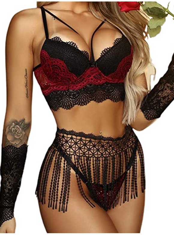 580px x 784px - Lingerie Sets in Womens Lingerie | Red - Walmart.com
