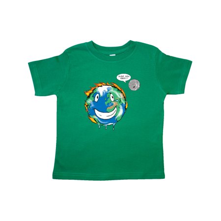 

Inktastic Earth on Fire Dude You Okay Gift Toddler Boy or Toddler Girl T-Shirt