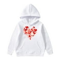 thumbnail image 1 of HNMKIU Sweat à Capuche pour Filles Saint-Valentin pour Enfants, 1 of 4