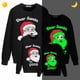 thumbnail image 2 of Camisetas navideñas a juego para la familia, diseño exclusivo luminoso, Papá Noel, buena familia, sudadera navideña, 2 of 3