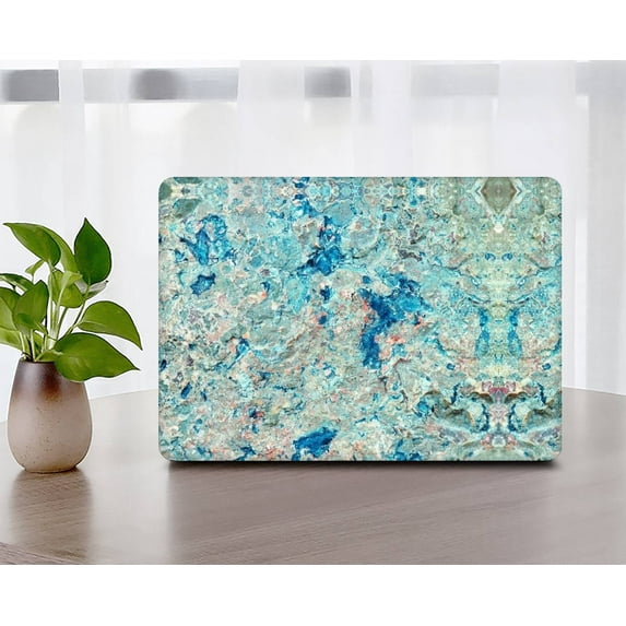 KSK KAISHEK Hard Protective Shell Case Cover for Old Version MacBook Air 13 inchs 2010-2017 A1466 & A1369 + Black Keyboard Cover, Marble A 96