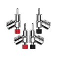 thumbnail image 4 of M21R Real Plated 45 Degree Banana Connector Double Screw Speaker Locking Banana Plug Plated, 4 of 7