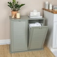 thumbnail image 4 of Household Essentials Tilt-out Cabinet Laundry Sorter with Shutter Front, Grey, 4 of 11