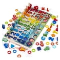 thumbnail image 1 of Tablero Juego Educativo Montessori Pesca Letra Número Animal bbtip  animales, 1 of 5