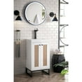 thumbnail image 4 of James Martin Vanities 20" Single Vanity Cabinet, Glossy White, Matte Black, Composite Countertop, 4 of 7