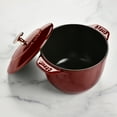 thumbnail image 5 of Staub Cast Iron 1.5-qt Petite French Oven - Grenadine, 5 of 10