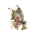 thumbnail image 2 of Women Brooch Lapel Pin Enamel Birthday Gift Elegant Colorful Accessories Corset Argent, 2 of 6