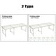 Table Pliable en Alliage d'Aluminium avec / Wothout 6 Chaises Pliantes Tabourets pour la Maison Pique-Nique en Plein Air (70 '' X 24 '') – image 5 sur 13
