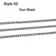 thumbnail image 1 of 5 m/lote 1,3-2,5mm oro rodio cobre a granel fino collar cadena para DIY fabricación de joyas suministros cadenas accesorios Tan Jianjun unisex, 1 of 2