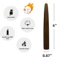 thumbnail image 5 of Zest Candle, 6-Inch, Brown 12-Piece Taper Candles, Count, 5 of 5