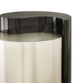 thumbnail image 6 of Ying Yang Modern Style End Table Made with Iron Sheet Frame in Black & Silver, 6 of 8