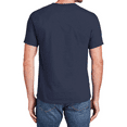 thumbnail image 6 of Hanes Men Beefy-T Crew Neck T-Shirt, Comfortable Short Sleeve Classic Fit Tee, Navy, XL, 6 of 6