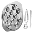 thumbnail image 5 of RENACLIPY Stainless Steel Escargot Baking Dish Set for Outdoor Picnics and Gatherings, Cookware Tray, 5 of 8