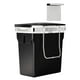 thumbnail image 5 of Bote de basura Simplehuman de acero negro, 10 l/2.6 galones, 10 l/2.6 galones, 5 of 8
