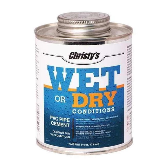 Christys Pipe Cement,Aqua Blue,16 oz. RH-WET-PT-12