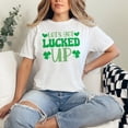 thumbnail image 2 of Fun St. Patrick's Day Let's Get Lucked Up, White Comfort Colors T-Shirt, Small, 2 of 3