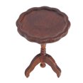 thumbnail image 1 of Coffee 1/12 Scale Mini House Miniature Round Wooden Coffee Table Miniature Dollhouse Furniture Dining Table Model Chestnut Color, 1 of 7