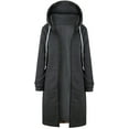 thumbnail image 1 of Style Sortie Automne Hiver Femmes Chaud à Fermeture Éclair Ouvert Boîte de Nuit Long Manteau Veste Hauts Vêtements de Sortie Chandail à Capuchon Vêtements de Sortie Chandail à Capuche m, 1 of 6