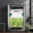 thumbnail image 4 of VIVOSUN G448 48"x48"x80" Grow Tent, 4x4 ft Advanced Gray Grow Tent with 22mm Thickened Poles, Observation Window and Floor Tray for Hydroponic Plants for VS4000/VSF4300, 4 of 8