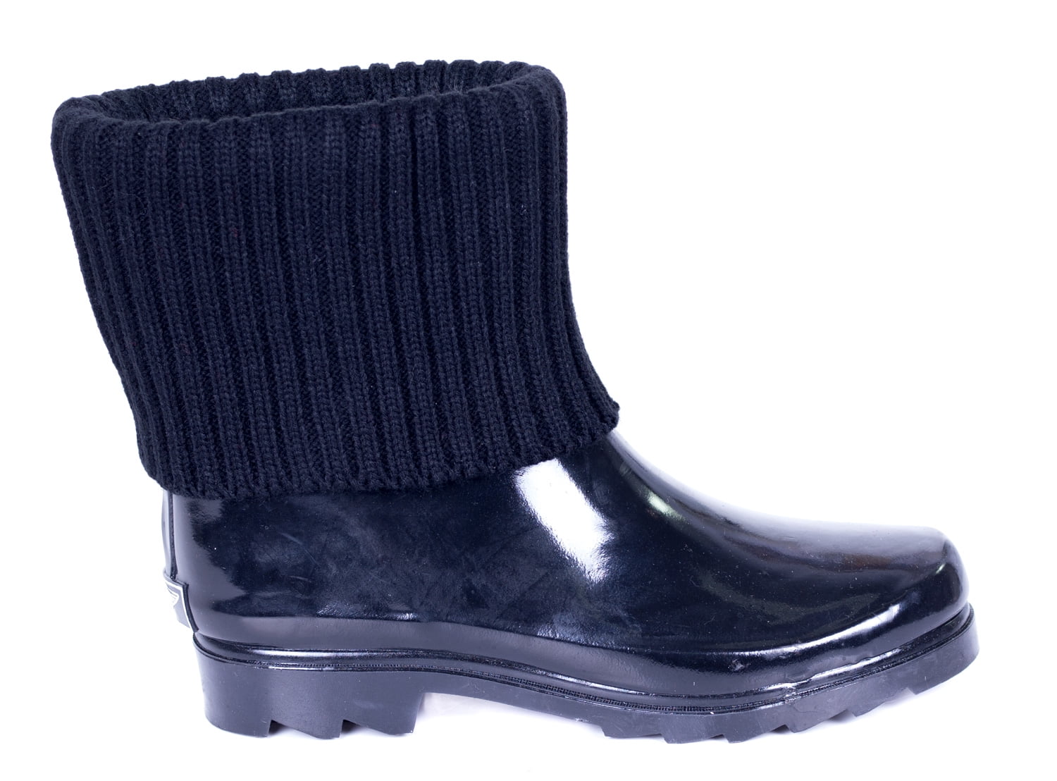 Forever Young Women's Ankle Length Mock-Sock Rain Boot