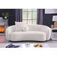 thumbnail image 2 of Best Quality Furniture 3 Seater Sofa in Beige Boucle Teddy Fabric, 2 of 5