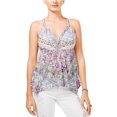 thumbnail image 1 of Camiseta sin mangas con dobladillo de pañuelo American Rag para mujer azul mediano, 1 of 1