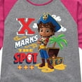 thumbnail image 3 of Santiago of The Sea - X Marks The Spot - Toddler And Youth Girls Raglan Graphic T-Shirt, 3 of 4