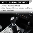 thumbnail image 4 of 5 Speed Shift Knob - Stick Shifter Lever Knob - for Renault Megane 10-15 Faux Leather Black - 1 Pc, 4 of 6