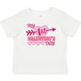 thumbnail image 3 of Inktastic My First Valentine's Day with Pink Heart and Arrow Boys or Girls Baby T-Shirt, 3 of 5