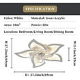 thumbnail image 6 of 27inch Catfun Ceiling Fan with Lights and Remote Control, 6 Petals Modern Bladeless Flush Mount, Low Profile 3 Switchable LED Light and Ultra Quiet 6 Gear Wind Speed, Ceiling Fan with Smart Timer, 6 of 6