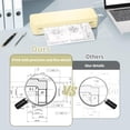 thumbnail image 4 of Portable Printers  for Travel, Thermal Inkless Printer, Support 8.5" X 11" Thermal Paper(Yellow), 4 of 6