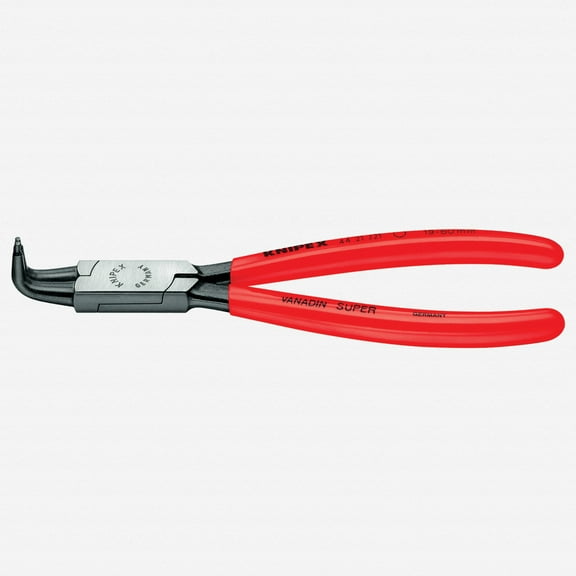 Knipex 90 Degree Angled Tip Internal Circlip Pliers 40-100 mm dia - Plastic Grip