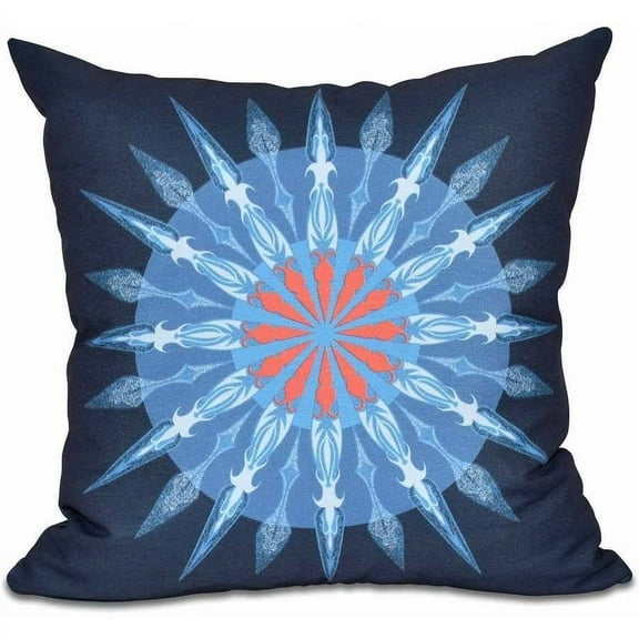 Simply Daisy 16" x 16" Sea Wheel Geometric Print Pillow