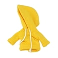 thumbnail image 3 of Sudadera con capucha para muñeca a escala 1/12, sudadera unisex con capucha para figuras de acción de 6 pulgadas, suave Amarillo, 3 of 6