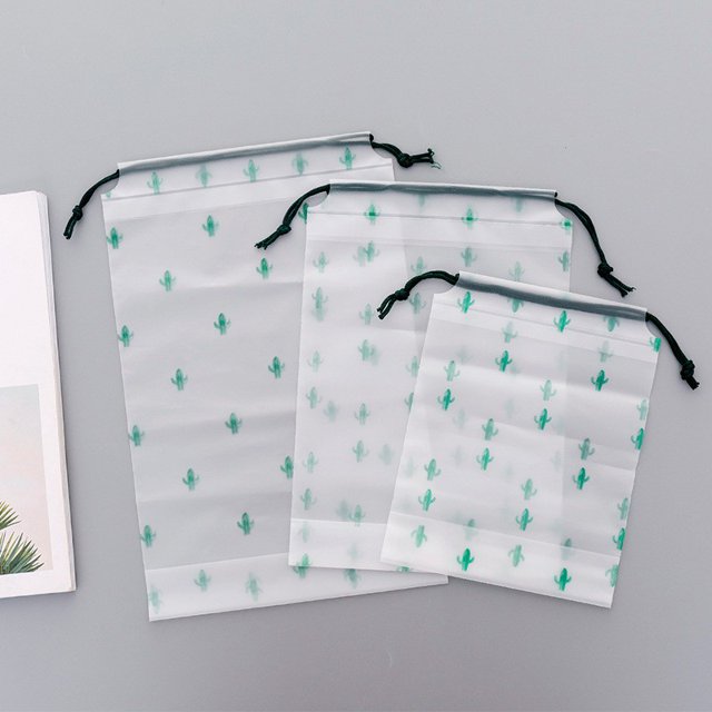 Lindo oso marrón bolsa de almacenamiento con cordón impermeable de viaje equipaje ropa bolsa de almacenamiento zapatos organizador bolsa de embalaje bolsas