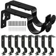 thumbnail image 2 of 10pcs Curtain Rod Bracket Curtain Rod Holder Curtain Pole Mounting Bracket, 2 of 8