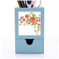 thumbnail image 1 of Red Roses Pattern Flowers s Desk Supplies Organizer Pen Holder Card, 1 of 3