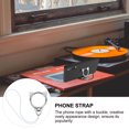 thumbnail image 2 of Miangastore 1pc Phone Hanging Rope Novel Phone Hanging Lanyard with Finger Buckle (Silver), 2 of 8