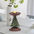 thumbnail image 3 of Candelabros de té navideños Candelabro de árbol de Navidad Candelabro de resina Candelabro para centro de mesa Candelabros Candelabros cónicos para decoraciones de mesa navideñas, 3 of 4