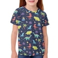 thumbnail image 3 of Garronmavis Dinosaur T Shirts for Boys 5-6 Kids Summer Short Sleeve Crewneck Shirts Cute Graphic Tees Y2K Going Out Tops Lightweight Cozy Everyday Shirts for School & Play, 3 of 6