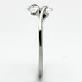 thumbnail image 4 of TK995 - High polished (no plating) Stainless Steel Ring with AAA Grade CZ  in Clear, 4 of 4