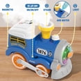 thumbnail image 3 of Set de Tren para Niños Pequeños con Vapor, Música y Luces: Primer Tren Choo Choo para Niños Pequeños, Set de Tren Eléctrico para Niños, Juguetes de Tren Magnético, Regalos de Cumpleaños de Navidad, 3 of 7